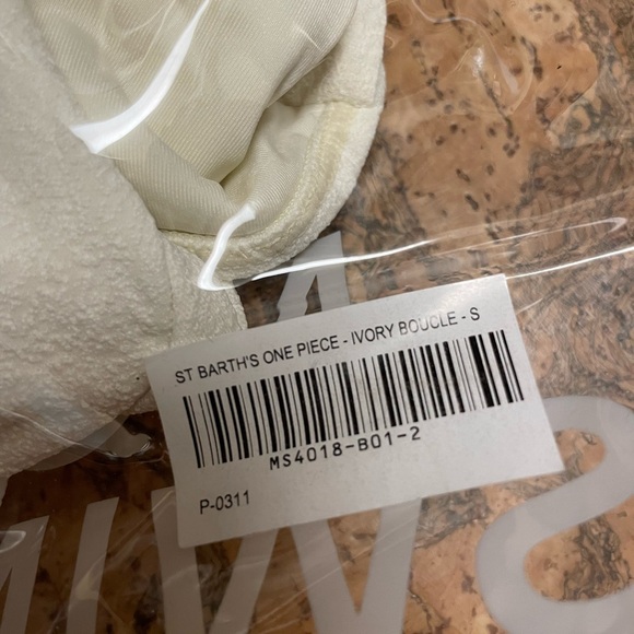 MONDAY SWIMWEAR ST. BARTH'S ONE PIECE - IVORY BOUCLE SIZE S - Picture 10 of 10